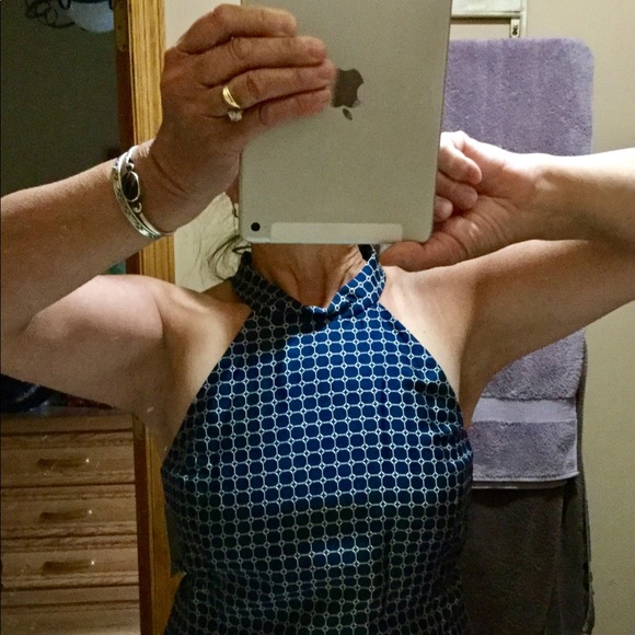 ⚓️ HALTER  TOP Vintage energie 
Black & White  CHECKS EPLVC - Picture 8 of 16